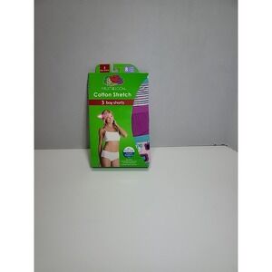 Fruit Of TheLoom Women's 3 Pair Boy Shorts Cotton Stretch Underwear Panties 8 XL